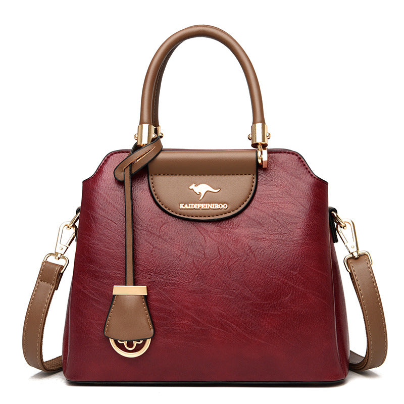 Faux Leather Women's Handbag With Shoulder Strap Animal Cruelty Free