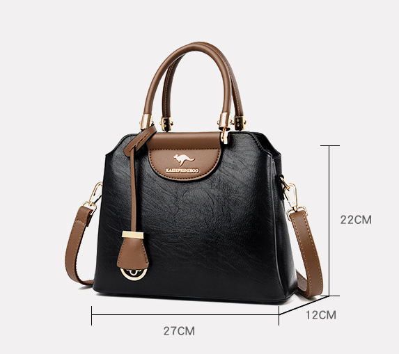 Faux Leather Women's Handbag With Shoulder Strap Animal Cruelty Free