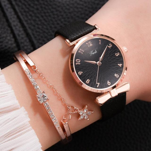 Luxury Magnetic  or Leather Watch And Bracelet Set