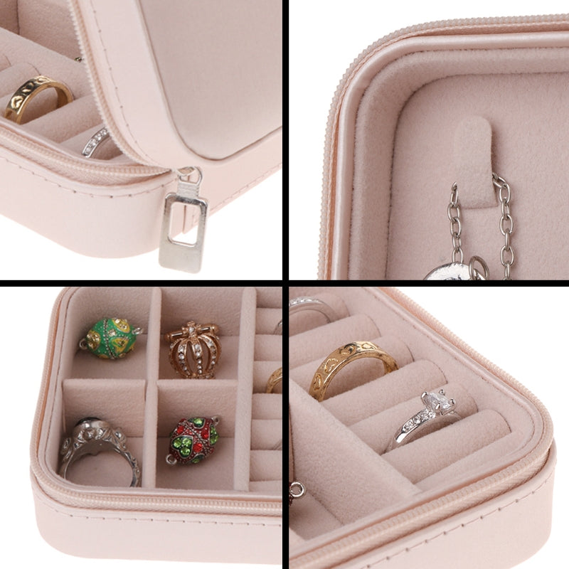 Jewelry Box | Portable Jewelry Box | Leather Mini Travel Jewelry Storage Case