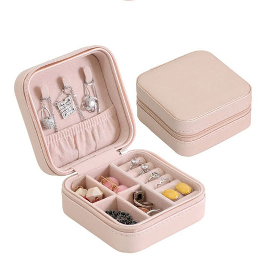 Jewelry Box | Portable Jewelry Box | Leather Mini Travel Jewelry Storage Case